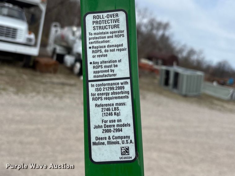 image for item EO4100 2020 John Deere Z960M ZTR lawn mower