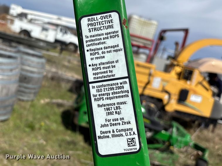 image for item EO4101 2018 John Deere Z960M ZTR lawn mower