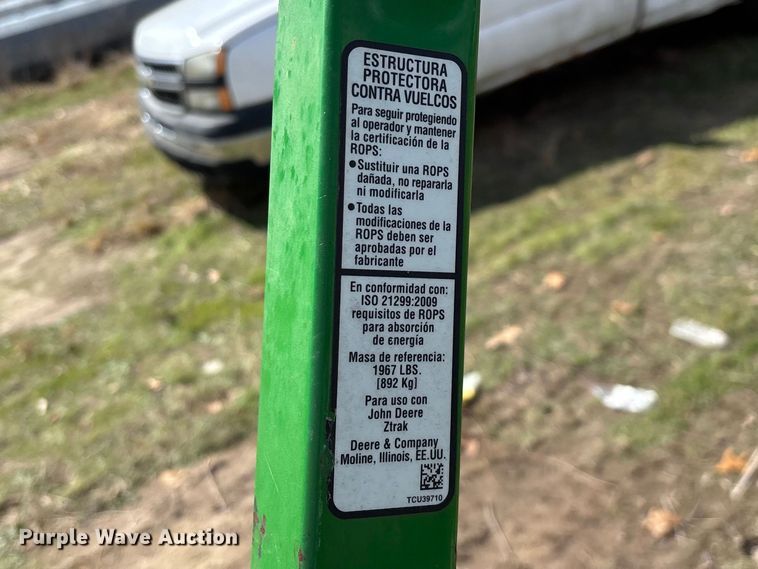 image for item EO4101 2018 John Deere Z960M ZTR lawn mower