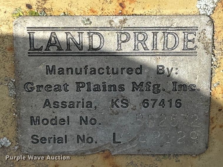 image for item EO4103 Land Pride BD2572 box blade