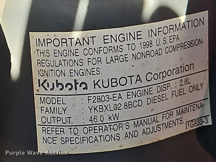 image for item EO7185 Kubota M5700 MFWD tractor