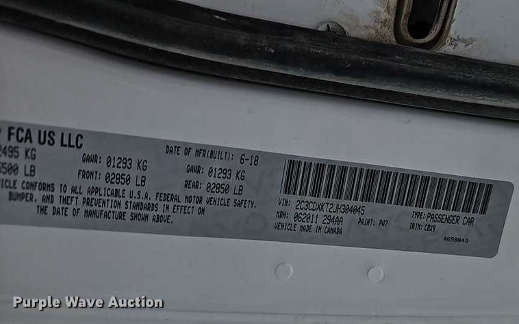 image for item EO7208 2018 Dodge Charger Police 
