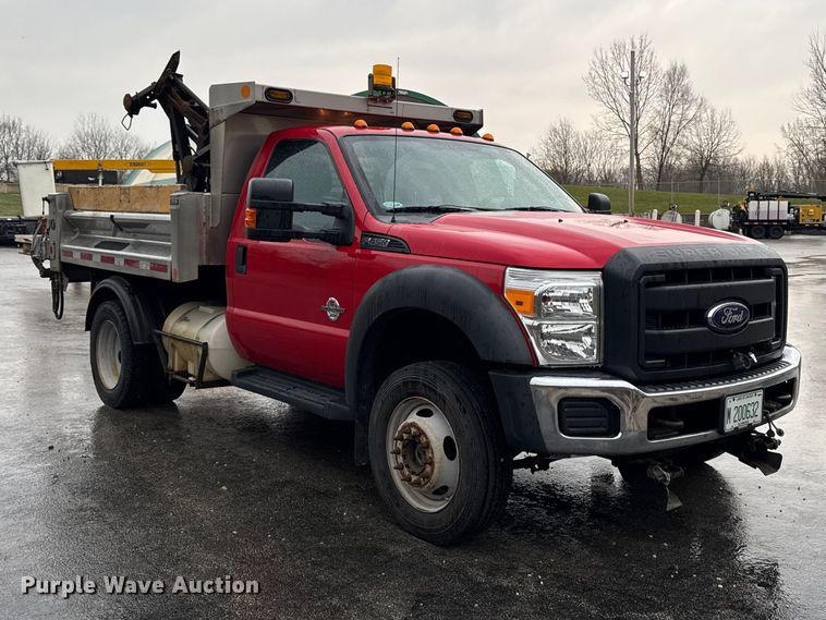 image for item EQ5001 2014 Ford F450 Super Duty dump flatbed truck