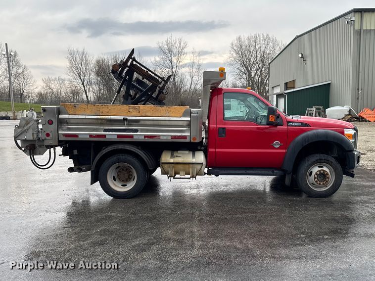 image for item EQ5001 2014 Ford F450 Super Duty dump flatbed truck