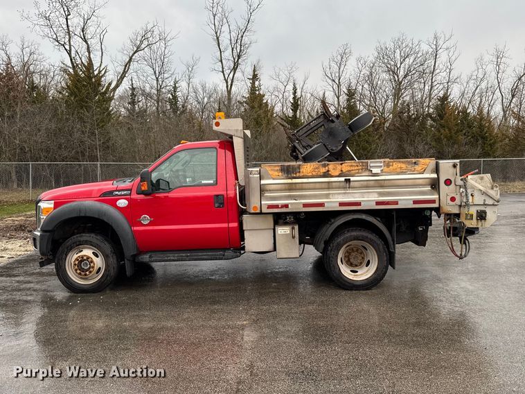 image for item EQ5001 2014 Ford F450 Super Duty dump flatbed truck