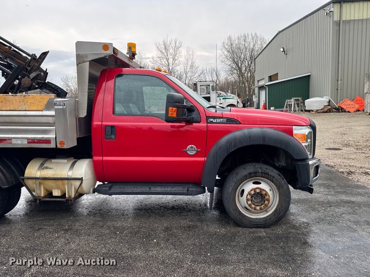 image for item EQ5001 2014 Ford F450 Super Duty dump flatbed truck