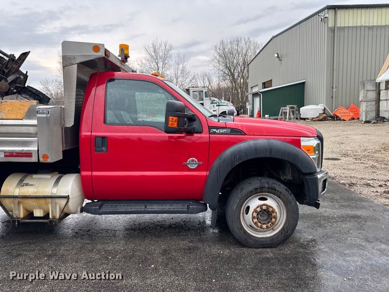 image for item EQ5001 2014 Ford F450 Super Duty dump flatbed truck