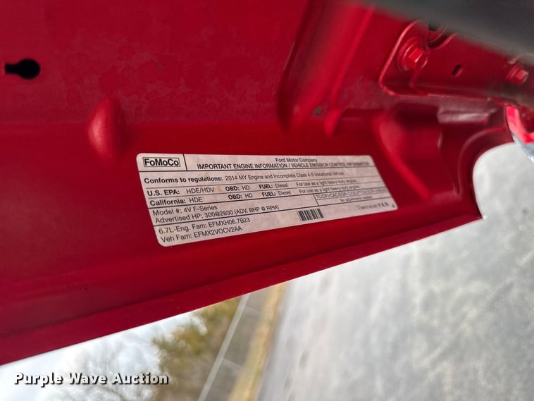 image for item EQ5001 2014 Ford F450 Super Duty dump flatbed truck