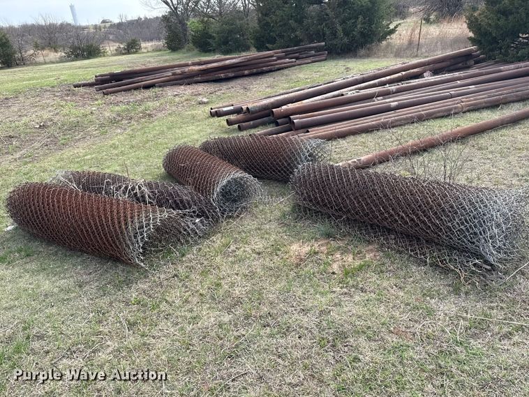 image for item ES5637 (6) rolls of chain link fence