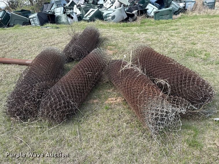 image for item ES5637 (6) rolls of chain link fence