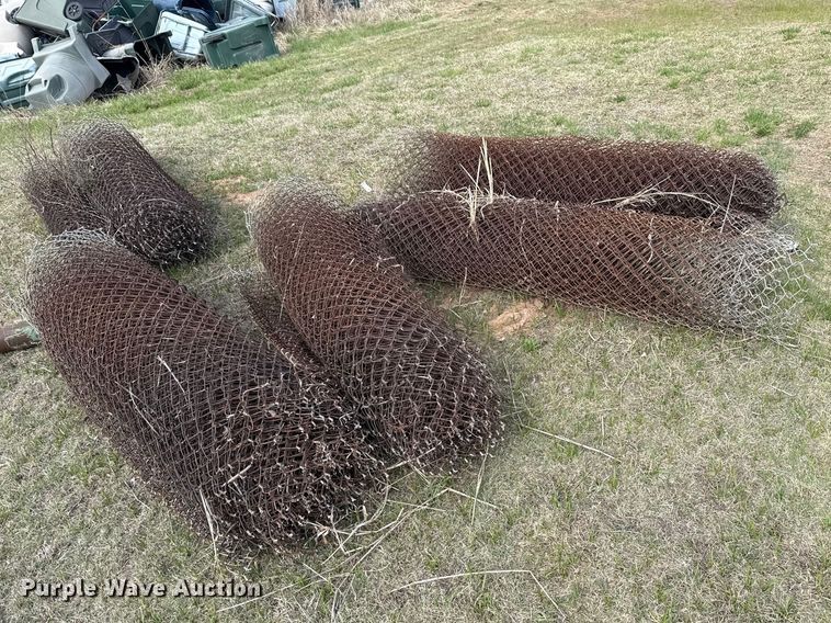 image for item ES5637 (6) rolls of chain link fence