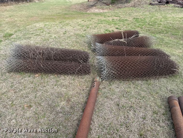 image for item ES5637 (6) rolls of chain link fence