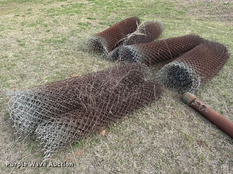 image for item ES5637 (6) rolls of chain link fence