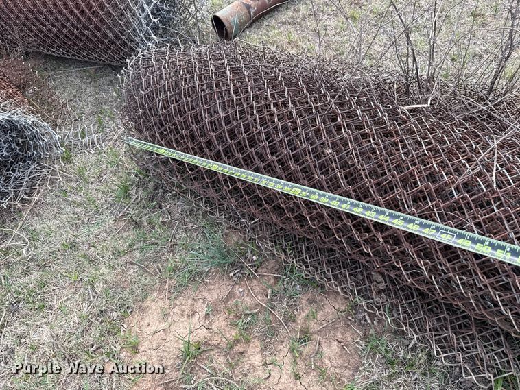image for item ES5637 (6) rolls of chain link fence