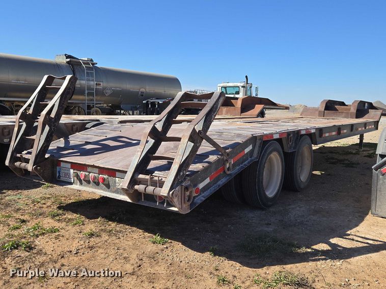 image for item ET1459 1999 Atoka Trailer Mfg. 18-DE-35-2 drop deck equipment trailer