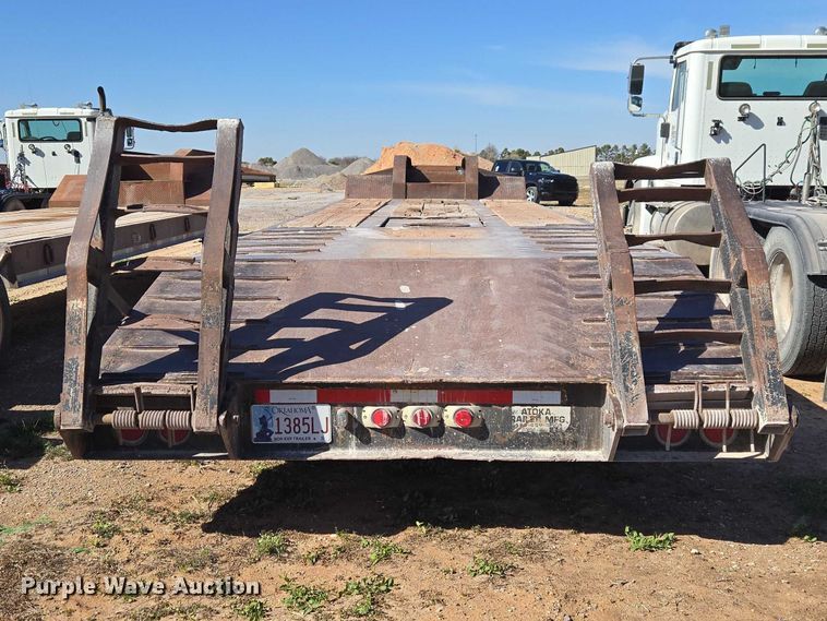 image for item ET1459 1999 Atoka Trailer Mfg. 18-DE-35-2 drop deck equipment trailer
