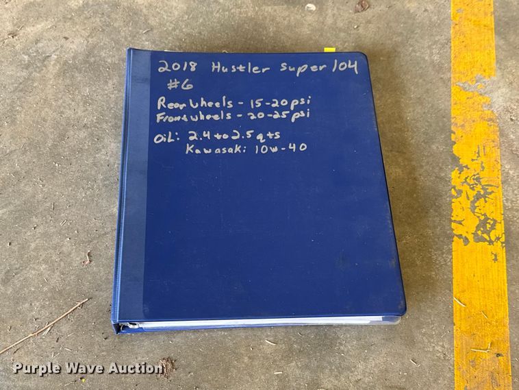 image for item ET1761 2018 Hustler Super 104 ZTR lawn mower