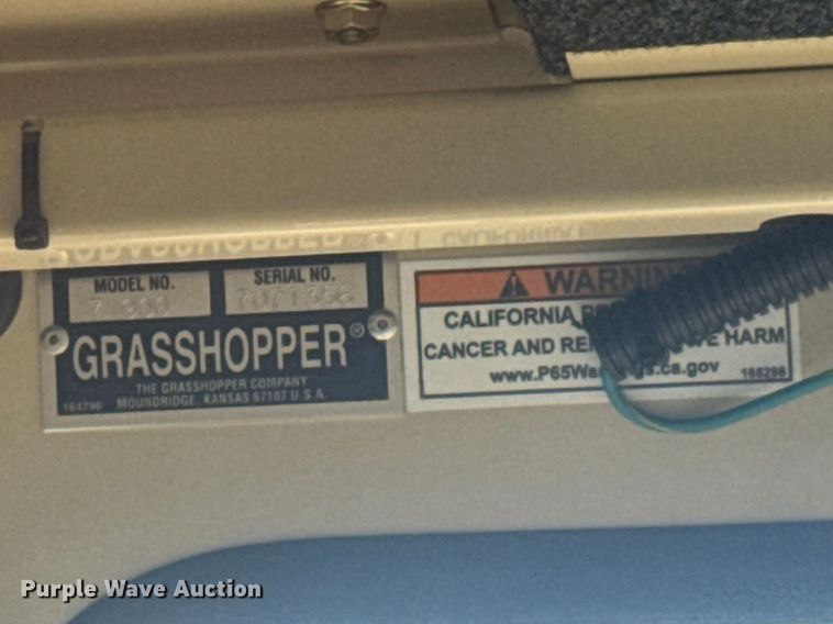 image for item ET1763 2018 Grasshopper 900D 1.3 ZTR lawn mower