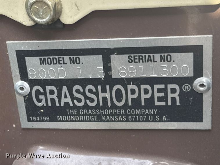 image for item ET1764 2018 Grasshopper 900D 1.3 ZTR lawn mower