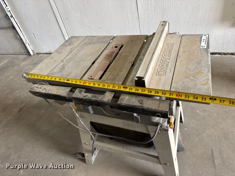 image for item ET1766 Craftsman 137. 218073 table saw