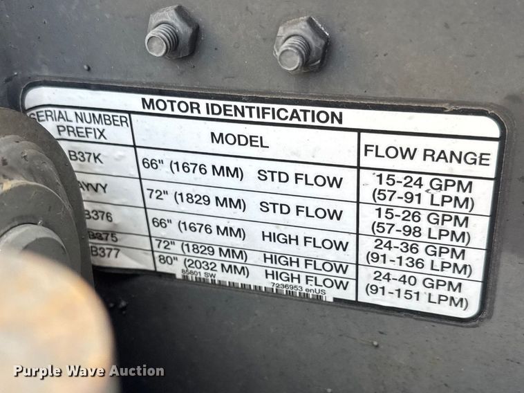 image for item ET1775 2014 Bobcat 72HF skid steer rotary mower