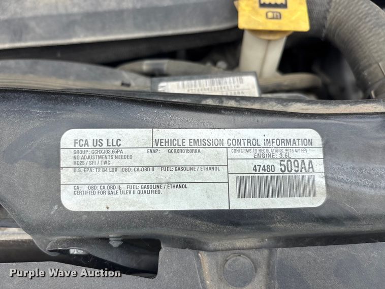 image for item EU0456 2016 Dodge Grand Caravan handicap accessible van