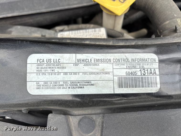 image for item EU0458 2018 Dodge Grand Caravan handicap accessible van