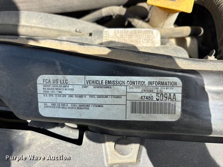 image for item EU0459 2016 Dodge Grand Caravan handicap accessible van