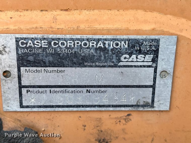 image for item EU7422 2002 Case 580M backhoe
