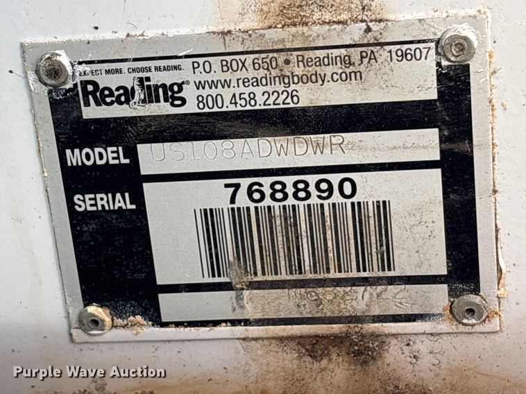 image for item EU7434 Reading 786690 utility bed