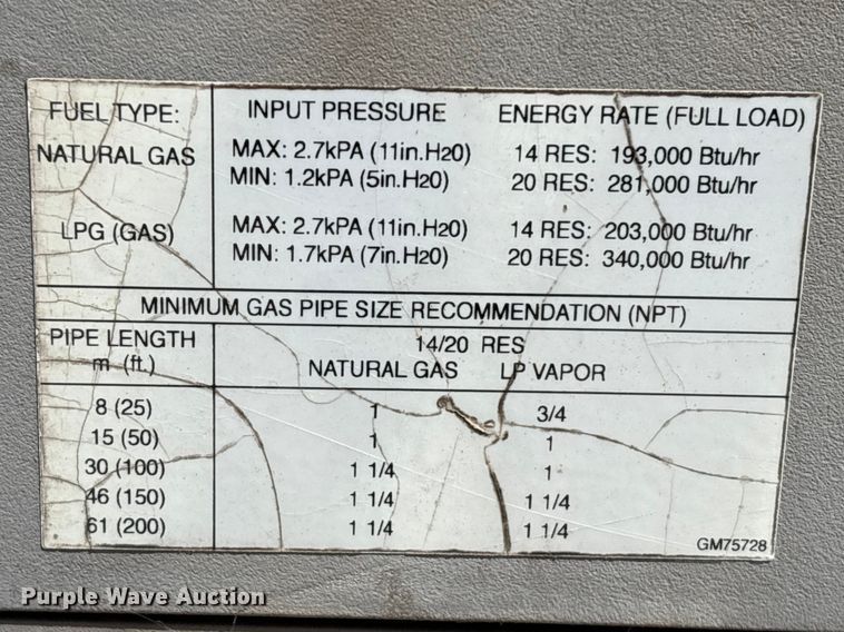 image for item EU7443 2014 Kohler 14RESA generator