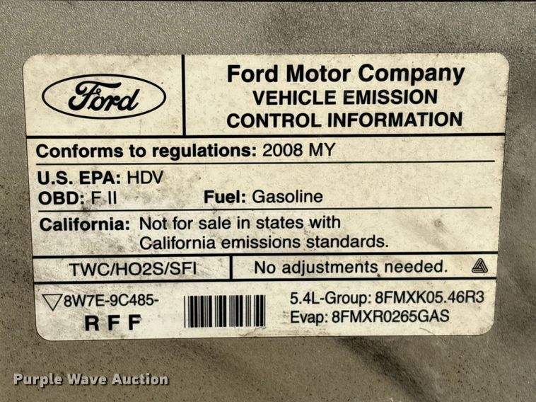 image for item EU7449 2008 Ford E350 van