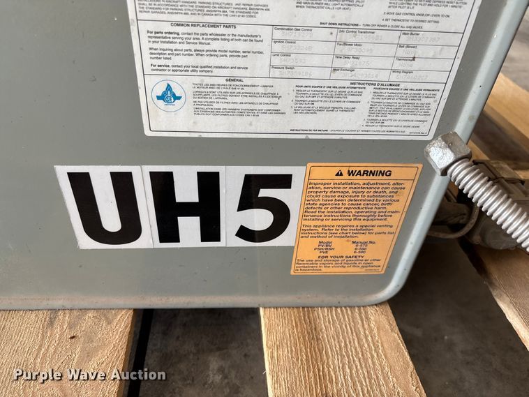 image for item EV2043 (2) Modine PV 175AE0130 heaters