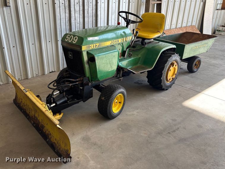 image for item EV2047 John Deere 317 lawn tractor