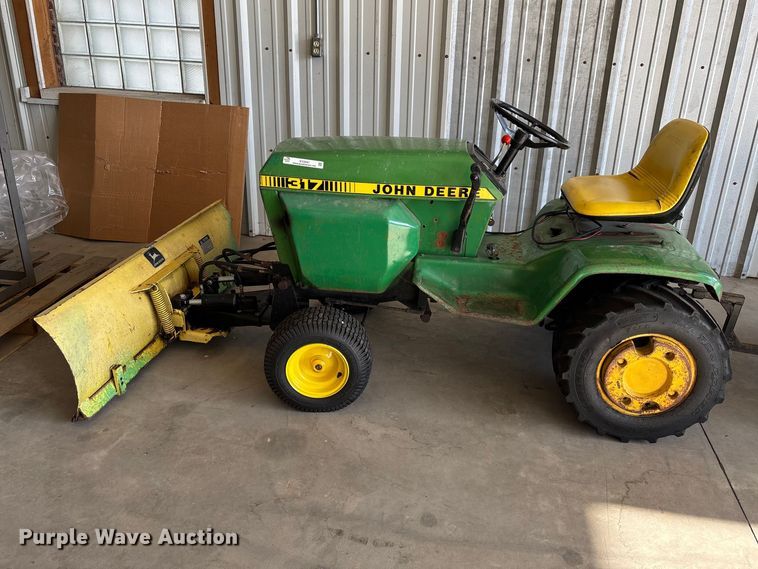 image for item EV2047 John Deere 317 lawn tractor
