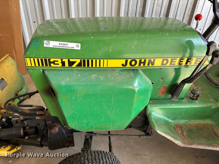 image for item EV2047 John Deere 317 lawn tractor