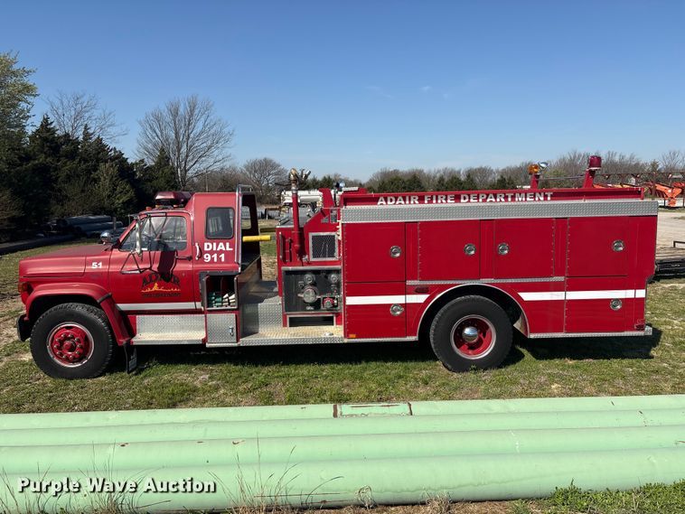 image for item EV2869 1986 Chevrolet C6V pumper fire truck