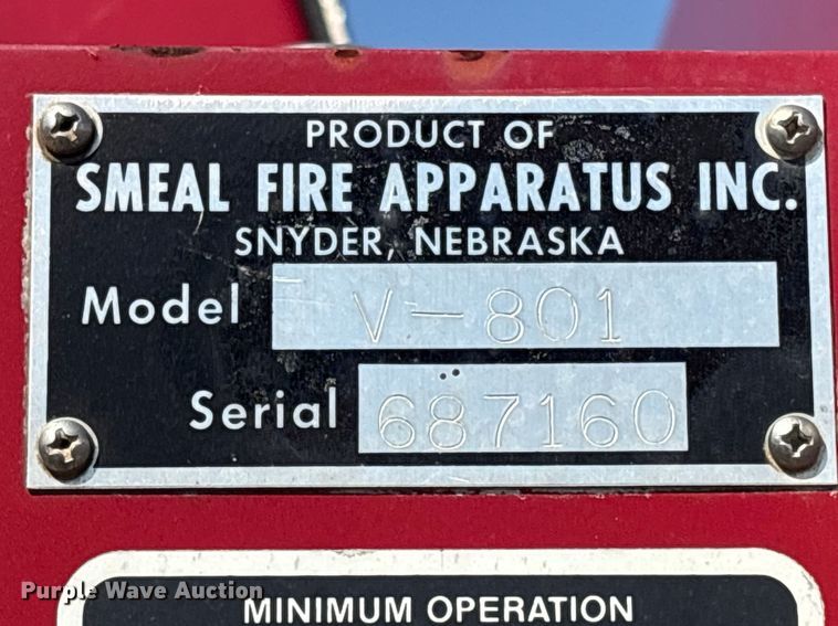 image for item EV2869 1986 Chevrolet C6V pumper fire truck