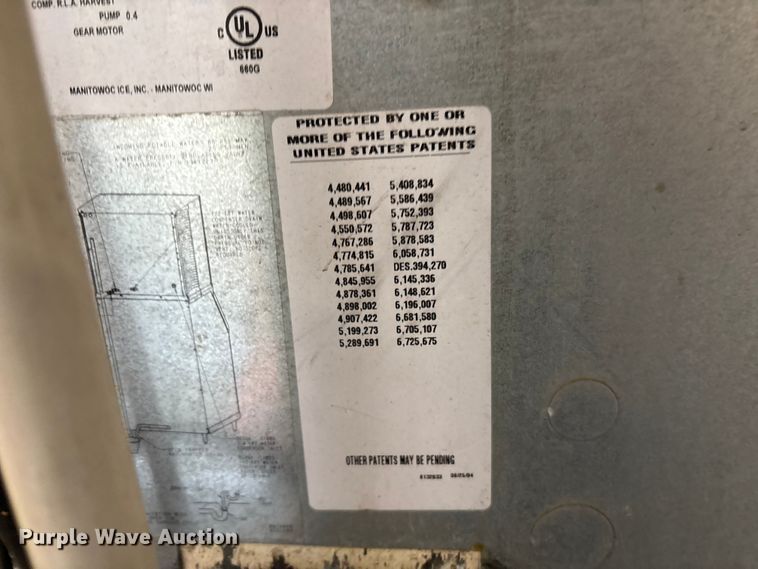 image for item EV2872 Manitowoc Ice B400 ice machine