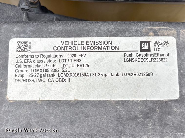 image for item EV2888 2019 Chevrolet Tahoe SSV SUV