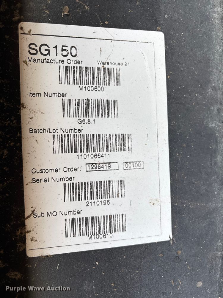 image for item EV3515 2011 Generac SG150 generator