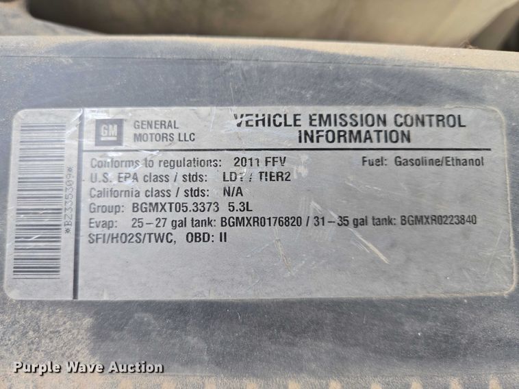 image for item EV5698 2011 Chevrolet Silverado 1500 Ext. Cab pickup truck