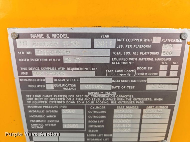 image for item EV5699 2012 International Durastar 4400 bucket truck