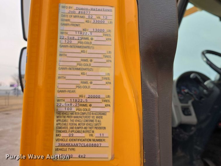 image for item EV5699 2012 International Durastar 4400 bucket truck