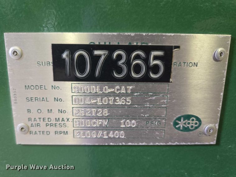 image for item EV5700 Sullair 900Q air compressor