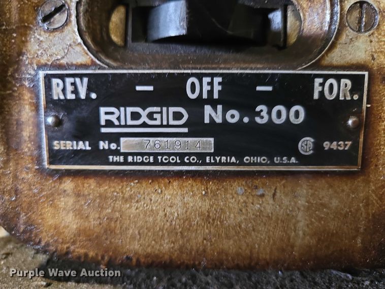 image for item EV5713 Rigid 300 pipe threader