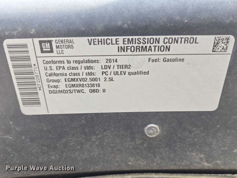 image for item EV5718 2014 Chevrolet Malibu 