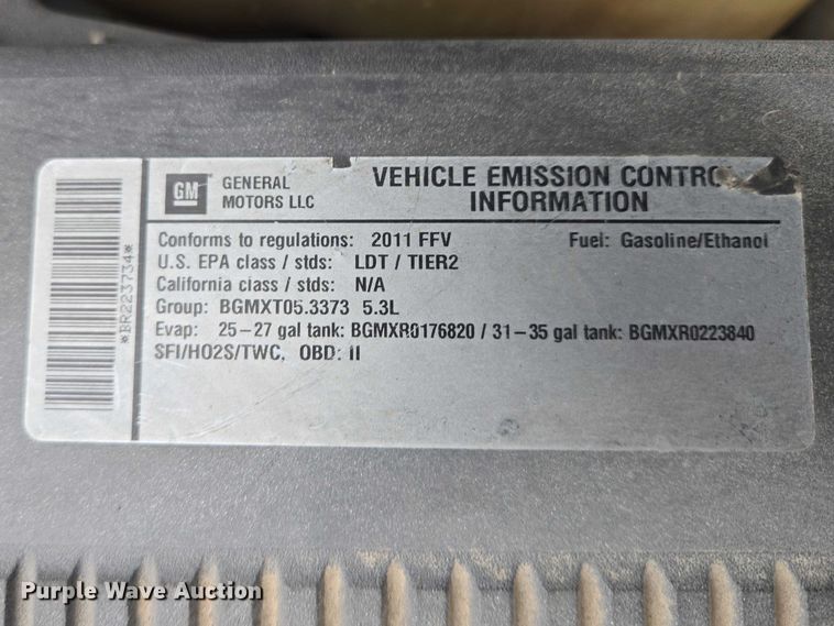 image for item EV5720 2011 Chevrolet Tahoe Police SUV