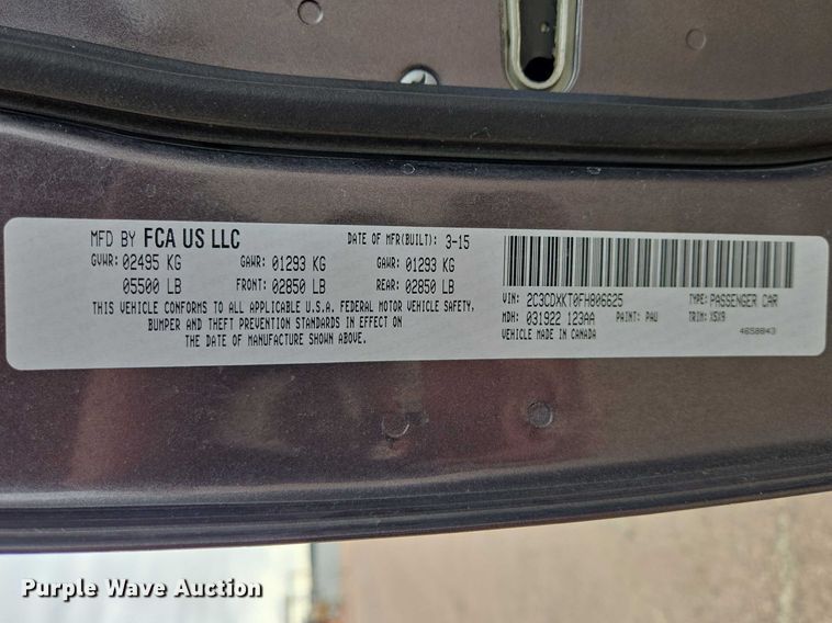 image for item EV5721 2015 Dodge Charger Police 