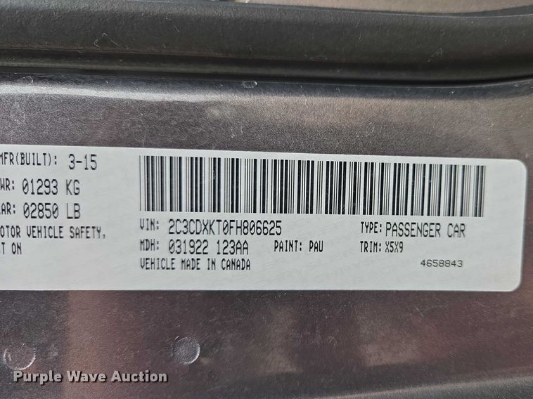 image for item EV5721 2015 Dodge Charger Police 